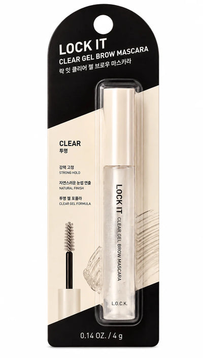LOCK-030 F9 L.O.C.K. Clear Gel Brow Mascara 0.14 Oz Eyebrow Gel Clear Brow Setting Gel