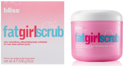 Bliss Fat Girl Scrub Skin Smoothing Stimulating Body Exfoliator 8oz