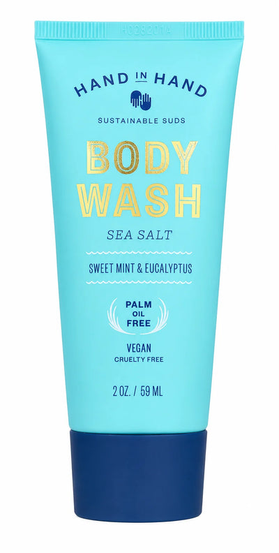 HIHS-002 J6 Hand in hand body wash 2 Oz Sea Salt Mint Body Wash